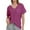 Burgundy, variant on Womens T Shirts Short Sleeve V-Neck Shirts Cute Fit Summer Casual Tee Tops