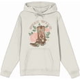 thumbnail image 4 of Vintage Country Stay Wild Long Sleeve Adult Hooded Sweatshirt-3XL-Cream, 4 of 6
