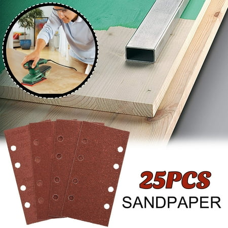 

TANGNADE 25 Pieces Of Sandpaper Sets Of Different Materials 40 / 60 / 80 / 120 Granularit