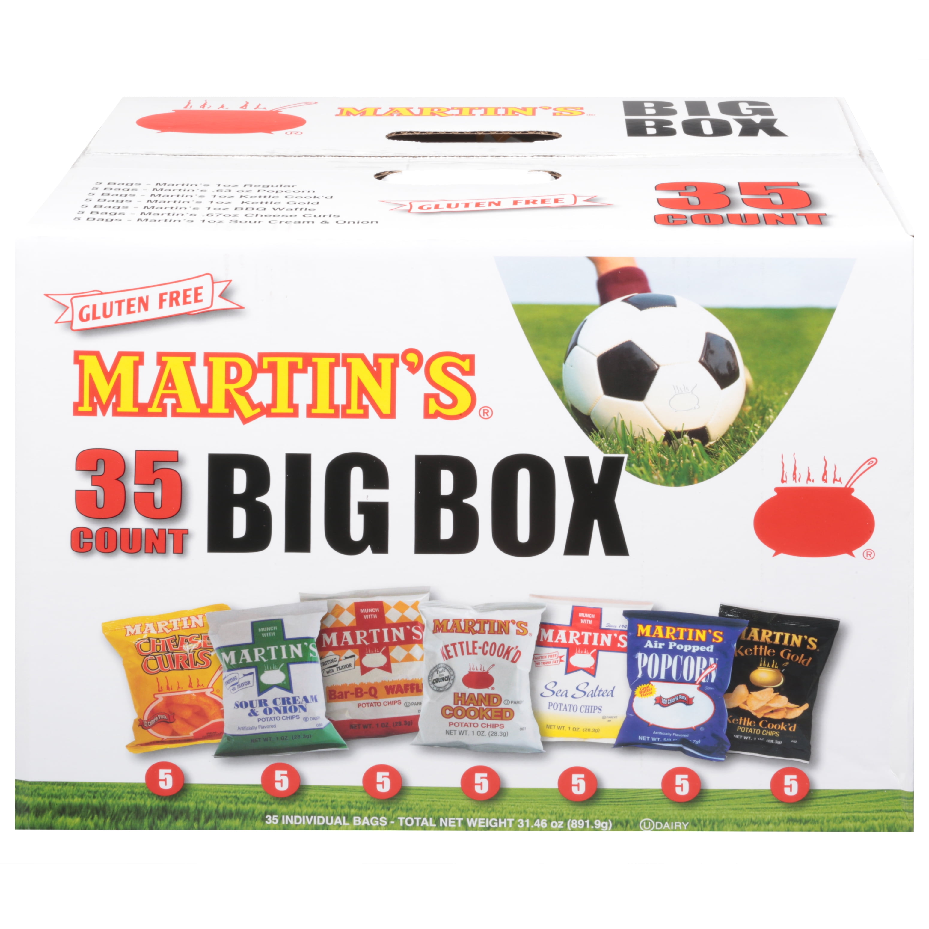 (Price/Case)Martin's Variety Snack Box 35ct, 527102