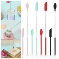 thumbnail image 1 of 8Pc Mini Silicone Telescopic Spatula Heat Spatulas Handle Size Adjustable Spatula And Scooping Spoon With Hanging Buckle For Jar Kitchen Bottles Cosmetics,Pink Beauty Equipment, 1 of 8