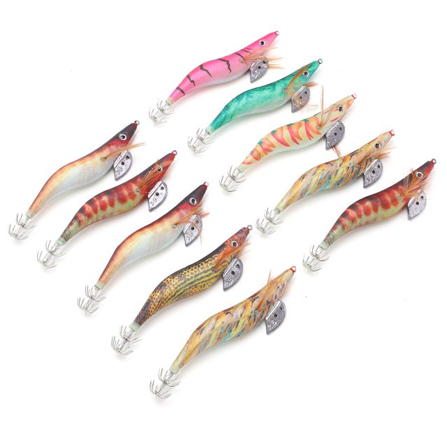 Cebo de pesca luminoso suave y luminoso juego de señuelos para camarones Aparejos de pesca Señuelos para camarones suaves Juego de cebo para camarones para pesca de lubina ANGGREK Otros