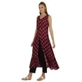 thumbnail image 3 of Phagun Indo Western Printed Flared Kurti For Womens Sleeveless Indian Traditional Wear, 3 of 7