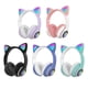 thumbnail image 2 of STN-28 Over Ear Music Headset Auriculares con orejas de gato brillantes plegables, 2 of 8