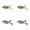 AB-4Pcs, variant on 3.6*2.7" Topwater Lure â Realistic Prop Soft Swimbait with Weedless Hooks, Floating Bass Trout Fishing Lures for Freshwater & Saltwater, for Pike Snakehead