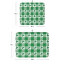 thumbnail image 3 of St. Patrick''s Dish Drying Mat for Kitchen Counter Day Shamrock Green Plaid Absorbent Microfiber Quick Dry Pad Non Slip Drainer Mats 18x24 Inch, 1 Pack, 3 of 6