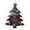 Christmas Tree Shape, variant on Dream Wolf Feather Art Wooden Christmas Ornament Angel Shape,Xmas Tree Hanging Decoration 6 PCS