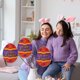 thumbnail image 5 of Xihbxyly Tablero de Madera de Pascua, Decoración de Conejo Colorido Diy, Divertida Actividad Familiar, Idea de Regalo Creativa, Realza El Ambiente Festivo, Perfecto para Padres E Hijos, Incluye Pince, 5 of 7