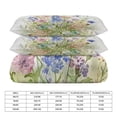 thumbnail image 2 of 3 Pcs Soft Bedding Set, Includes 1 Duvet Cover with Zipper And 2 Pillow Shams,Watercolor Wildflowers Art Print Twin(86"x70"), 2 of 8