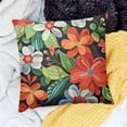 thumbnail image 2 of BANET  Indoor/Outdoor Throw Pillow  Polyester Fabric Garden Floral Inc. White, 2 of 5