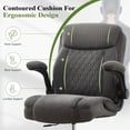 thumbnail image 4 of JONPONY Tall Office Chair for Standing Desk, Ergonomic High Office Chair with Adjustable Foot Ring, Flip-Up Armrests, Lumbar Support for Home office ,Dark Gray, 4 of 13