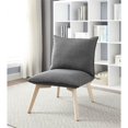 thumbnail image 3 of Linon Fauteuil Rembourré en Bois Carol Gris, 3 of 4