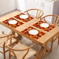 thumbnail image 2 of Scattered Maple Leaves in Autumn Kitchen Placemats 18"X12" Thanksgiving Vintage Table Mats Set of 4 Easy to Care for Dining Kitchen Restaurant Table, 2 of 6
