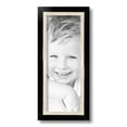 thumbnail image 2 of ArtToFrames 6x16 inch Black with Sliver slope Picture Frame, Black Wood Poster Frame (4984), 2 of 7