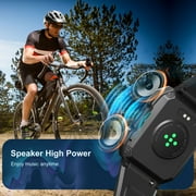 Blackview 2.01 Military Smart Watch for Men,Call Receive/Dial/100+ Sport Modes/Waterproof,Smartwatch compatible with iPhone/Android/Samsung,Black