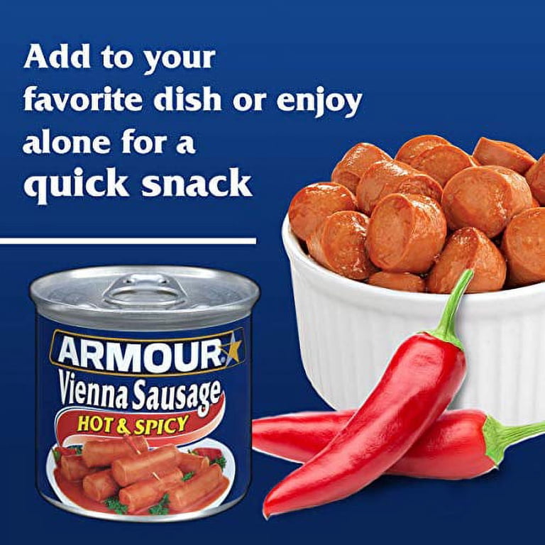 【アウレナ】炭酸HOT ホットフォーム 140ml 12本セット Armour Vienna Sausage, Hot & Spicy, 5 oz Can - Walmart.com