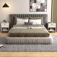 thumbnail image 4 of Costway 1 PCS Rattan Nightstand Boho End Table with Drawer & Open Shelf for Living Room White, 4 of 10