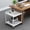 White, variant on BouPower Large Printer Stand With Storage,Printer Shelf,Printer Stand With Wheels,2-Tier Under Desk Table For Home Office,Printer Desk Fits Fax Machine/3d Printer/Scanner