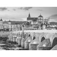 thumbnail image 2 of Noah Jigsaw Puzzle View of the Roman Bridge and Mosque-Cathedral in Cordoba, Spain. in black white 1000 pieces, 2 of 2