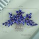 thumbnail image 4 of Peineta para El Cabello, Tocado de Novia con Cristales Azules Y Diamantes de Imitación para Mujer, Accesorio para El Cabello de Boda Plateado Y Dorado, Diadema de Novia para Dama de Honor, 4 of 4