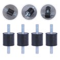 thumbnail image 3 of Miangastore 5 Pcs Rubber Shock Absorber Black Vibration Damping for Motor Installation, 3 of 8