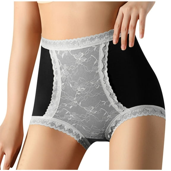 Iyufng Plus Size Panties for Women,Women's Panties Fashion Women's Casual Print Briefs Sexy Lace Ventilate High Waist Underpants Briefs,Shaping Panties