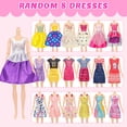 thumbnail image 6 of ZITA ELEMENT 75 Pcs 11.5 Inch Doll Clothes and Accessories Gift Box, 5 Wedding Gowns 4 Evening Dresses 8 Fashion Dresses 3 Set Casual Outfit, 2 Swimsuit,30 Hanger 20 Shoes 10 Accessories for Girls Ki, 6 of 7
