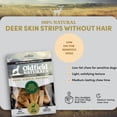 thumbnail image 6 of Oldfield Naturals Deer Skin Strips Dog Treats, Venison Dog Chews, Air Dried Hair-Free Deer Skin, Single Ingredient High Protein Natural Dog Chews for Sensitive Dogs, 2.2 lb, 6 of 6