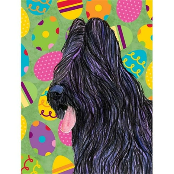 11 x 15 in. Briard Easter Eggtravaganza Garden Size Flag