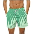 thumbnail image 2 of guisaled Swim Trunks Men Men's Swim Trunks, Quick Dry Swimming Beach Board Shorts, Fashion Hawaii Printed Lightweight Swimwear Bottom Bathing Suits With Pockets, 2 of 6