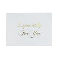 thumbnail image 2 of 2.76x3.74In Teacher Appreciation Greeting Card Floral Gold Foil Pressed Thank You Blank Note Card With Envelope For Birthday Graduation Holiday Gift Message, 2 of 6