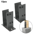thumbnail image 4 of CPAN Heavy Duty U-Shaped Fence Post Holder Bracket for deck railings gazebos Support, 4 of 5