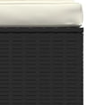 thumbnail image 5 of vidaXL 3-Seater Sofa with Cushions Black Poly Rattan, 5 of 5