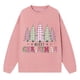 thumbnail image 2 of Gibobby Sudadera ligera Mujer Suéter informal a cuadros con estampado de árbol de Navidad para mujer con colores lindo y elegante perfecto para Navidad (Rosa, M), 2 of 4
