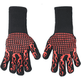 thumbnail image 1 of YSTIANN Heat-Resistant BBQ & Cooking Gloves - Non-Slip Protection for Grilling, Baking & Kitchen Use, 1-Pair, Red AZ78-1166, 1 of 5