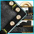 thumbnail image 5 of ShadeMart 5' x 50' Black Fence Privacy Screen Windscreen Cover Shade Fabric Cloth, 90% Visibility Blockage, with Grommets, Heavy Duty Commercial Grade, Zip Ties Included - (We Make Custom Size), 5 of 6