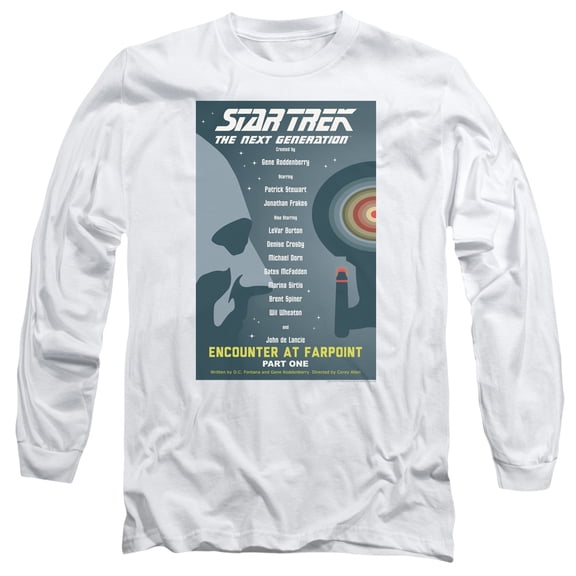 Star Trek - Tng Season 1 Episode 1 - Long Sleeve Shirt - Medium