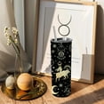 thumbnail image 4 of Constellation Tumbler with Lid and Straw, Taurus Tumbler, Goth Tumbler, Constellation Cup/Mug/Travel Tumbler, Witch Tumbler, Zodiac Gifts for Men Women, 20oz Skinny Tumbler with Lid and Straw, 4 of 6