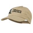 thumbnail image 2 of Abraham Lincoln Embroidered Washed Cap - Khaki OSFM, 2 of 5