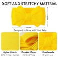 thumbnail image 2 of 3PCS Handmade Baby Girls Headbands Soft Stretchy Nylon Hair Bands Hair Accessories with Bows for Newborn Baby Girls Infant Toddlers Kids, 2 of 7