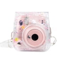 thumbnail image 3 of Cateissary PortableTransparent PVC Camera Case Cover Shell con correa para el hombro Fotografía Bolsa protectora Reemplazo para Mini 11 Accesorios de cámara y óptica rosado, 3 of 6