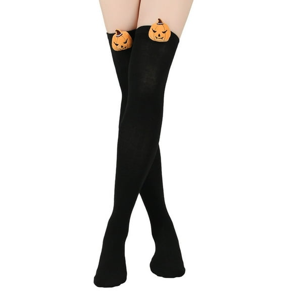 Cavosen Halloween Socks Women Knee High Plu Size Thick Warm Stretch Soft Socks 1Pair