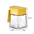 thumbnail image 3 of Vacemry Under $5 Glass Spice Jar, 300ml Condiment Container with Spoon, Clear Kitchen Canister for Sugar Pepper, Flip Top Lid Seasoning Storage, 3 of 7