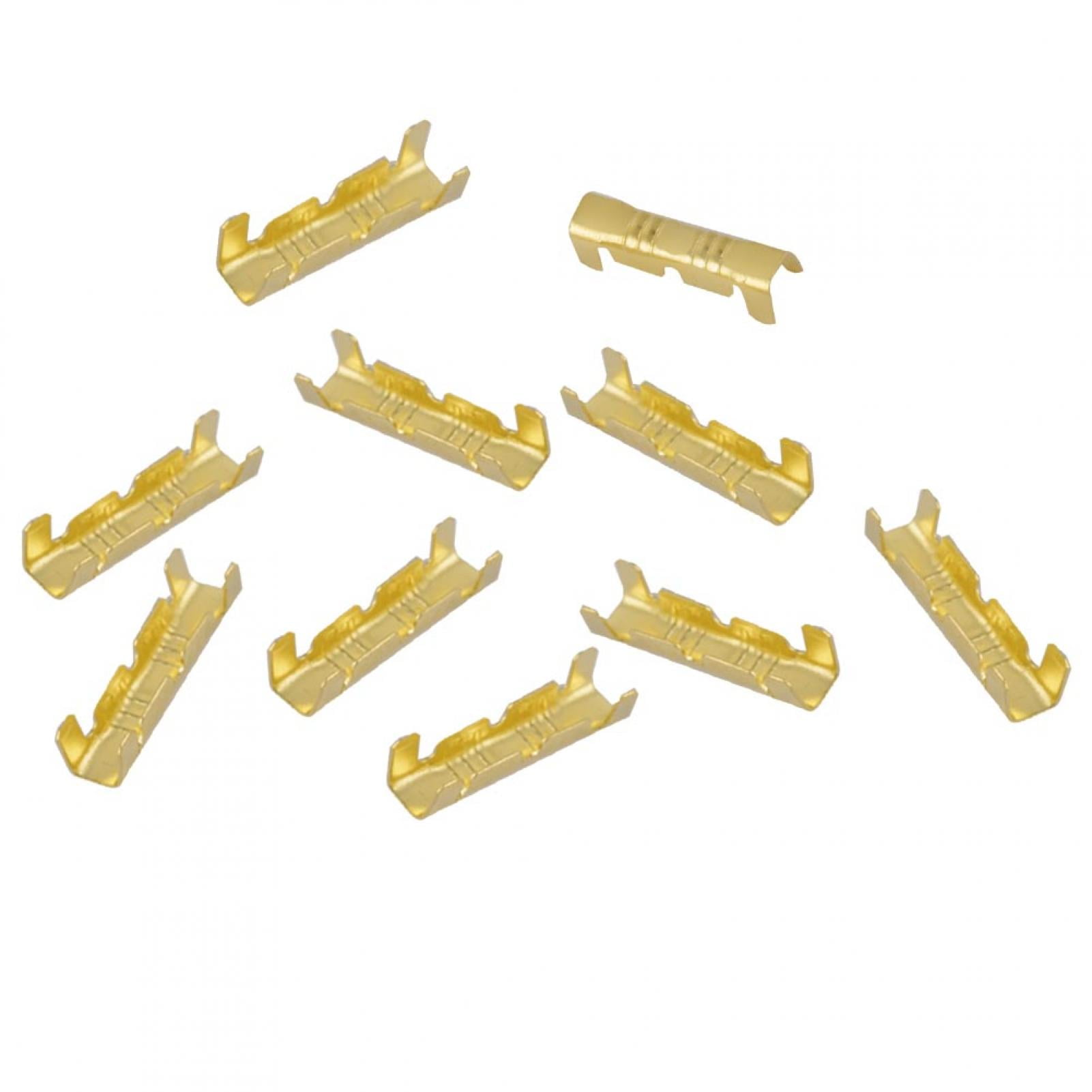 Spptty Wiring Terminals,100Pcs Quick Connect Wiring Terminals Brass