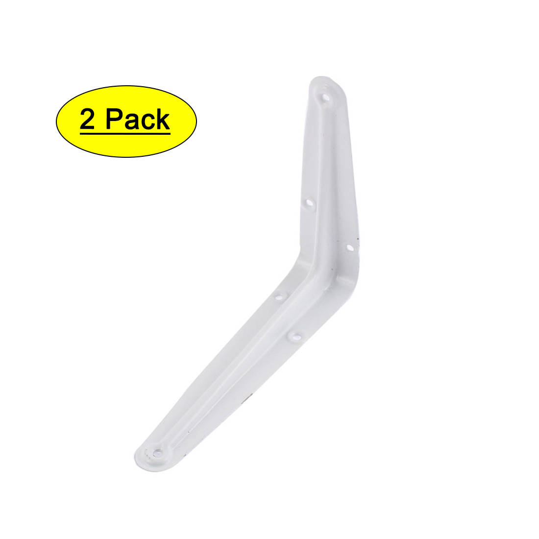 Unique Bargains 6 Inch Length Baked Enamel Metal Wall Shelf Support Bracket 2pcs Walmart Com Walmart Com