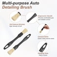 thumbnail image 3 of Uxcell 2 Pcs Car Tire Shine Applicator Brush High Density Automotive Tire Dressing Brush Car Cleaning Duster with Storage Stand for Auto Detailing Cleaning, Yellow, 3 of 6