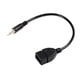thumbnail image 3 of Cable auxiliar ANGGREK Adaptador macho A hembra USB de 3,5 mm Negro, 3 of 8