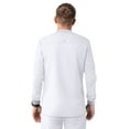 thumbnail image 2 of Adar Addition Scrubs for Men - Zippered Bomber Scrub Jacket - A6206 - White - 2X, 2 of 7