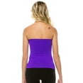 thumbnail image 3 of Kurve by Idea Seamless women's Seamless Stretch Side Ribbing Medium Length Tube Top, UV Protective Fabric, UPF 50+, Made in USA, 3 of 3