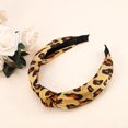 thumbnail image 6 of Unique Bargains 1 Pcs Leopard Pattern Knotted Headbands Women Hairband Hair Hoop Brown, 6 of 7